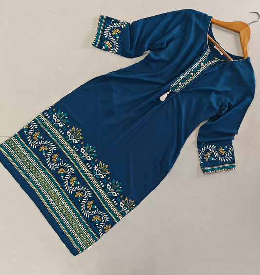 Aarohi Teal Kurti | Mayura