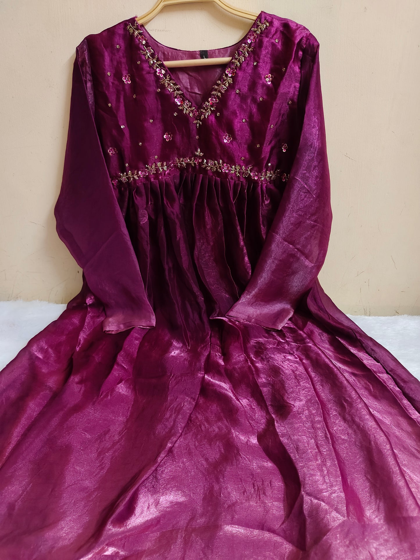 Handwork Embellished Fendy Kurti with Lining | Mayura